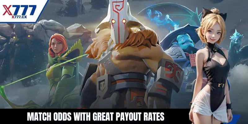 Match odds with great payout rates