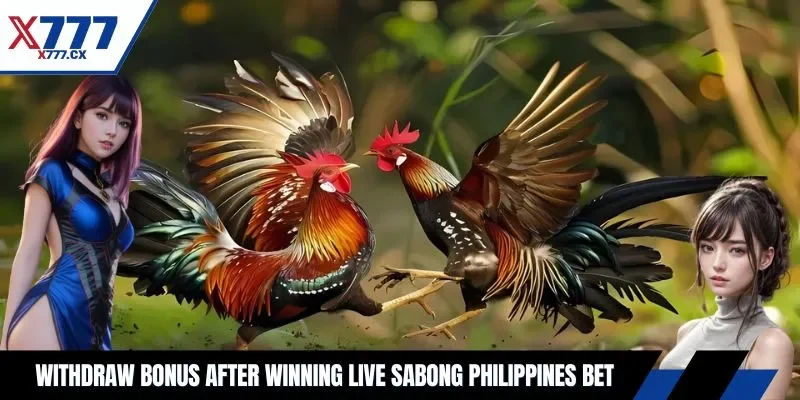 Withdraw bonus after winning live sabong Philippines bet